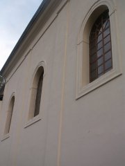 detail levé stěny