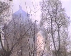 požár kostela