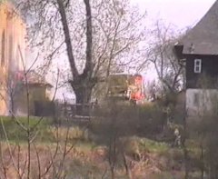 požár kostela