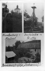 kaple na dobové pohlednici