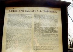 informační tabule o kostele