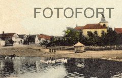 výřez snímku s kostelem z předchozí pohlednice