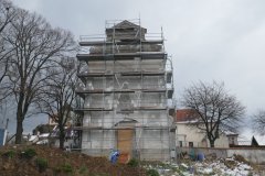 pohled zepředu - oprava fasády