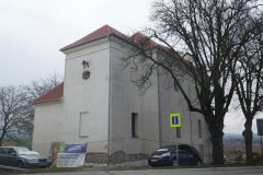 pohled zezadu zleva - oprava fasády