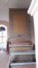 pohled do interiéru - varhany