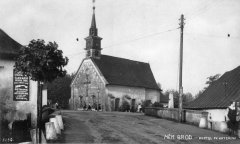 dobová pohlednice s kostelem