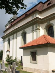 pohled na pravou stěnu zezadu