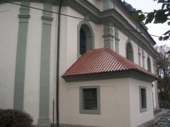 pohled na levou stěnu zezadu