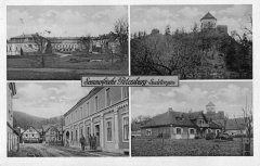 dobová pohlednice vsi s kaplí