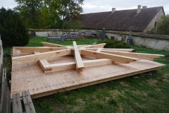 nový krov báně věže