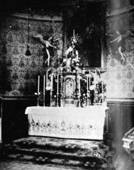historické foto interiéru kostela