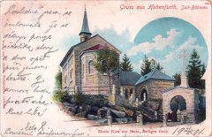 kaple na dobové pohlednici