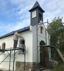 dokončovací práce na kapli