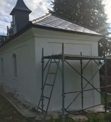 dokončovací práce na kapli