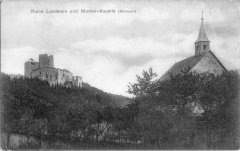 bývalý kostel na dobové pohlednici