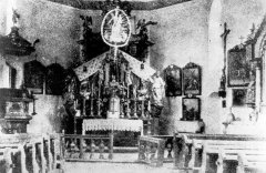 zařízení kostela  před zničením