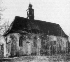 zdevastovaný kostel