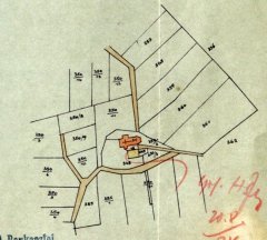umístění kostela na mapce vsi