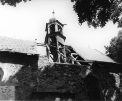 oprava věže kostela