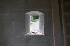 pohled okénkem z interiéru