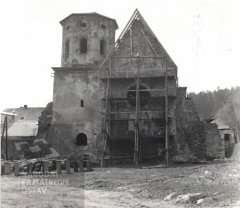 oprava kostela po požáru