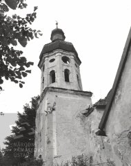 starší foto kostela - věž