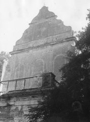 starší foto kostela - průčelí
