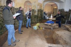 celkový pohled na archeologické práce v interiéru