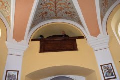 svěcení opraveného kostela - kruchta