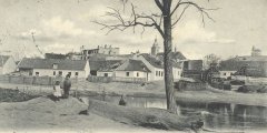 kaple před požárem (vpravo)