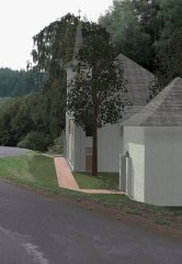 vizualizace obou kaplí po opravě