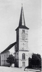 starší foto kostela - detail
