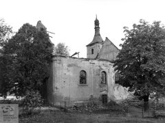 kostel po zřícení krovu