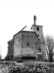 kostel před zřícením krovu