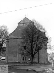 kostel před zřícením krovu