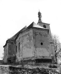 kostel před zřícením krovu