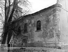kostel před zřícením krovu