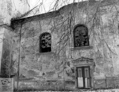 kostel před zřícením krovu
