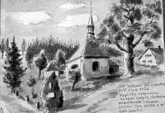 kresba kaple od V. Válka