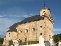 pohled zepředu zleva - nová střecha