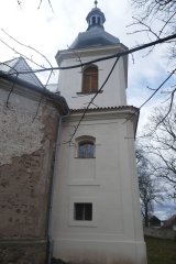 pohled na věž zezadu