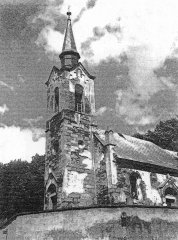 starší foto kostela - věž