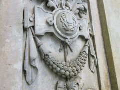 detail výzdoby hrobky