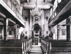 interiér synagogy po dokončení