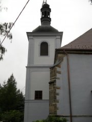 pohled na věž zezadu