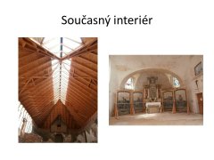 současný interiér kostela