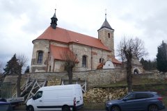 oprava opěrné zdi pod kostelem
