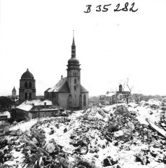 kostel ještě na původním místě