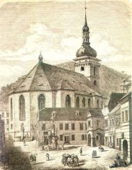 kresba kostela