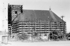 kostel po přesunu - v rekonstrukci